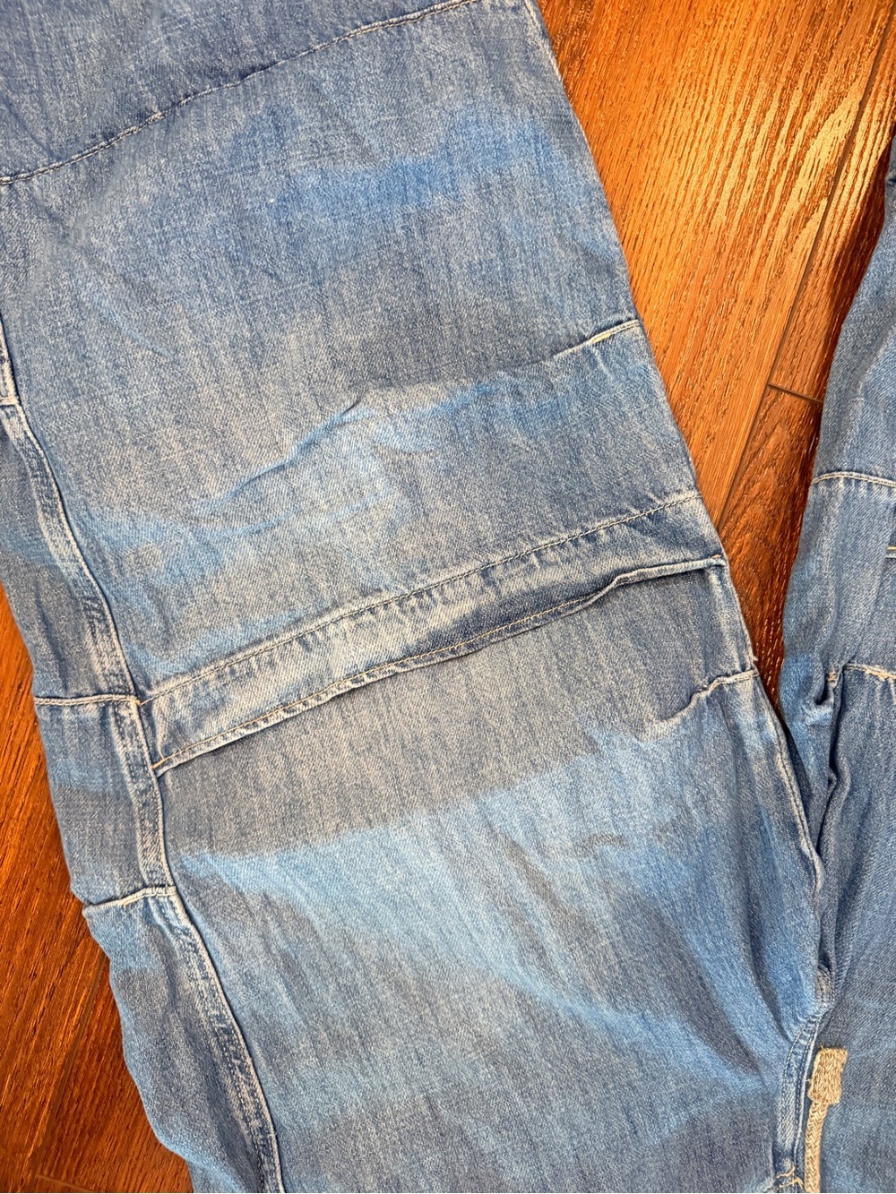 We The Free Light Blue Wide-Leg Jeans snack pockets! - Picture 4 of 7